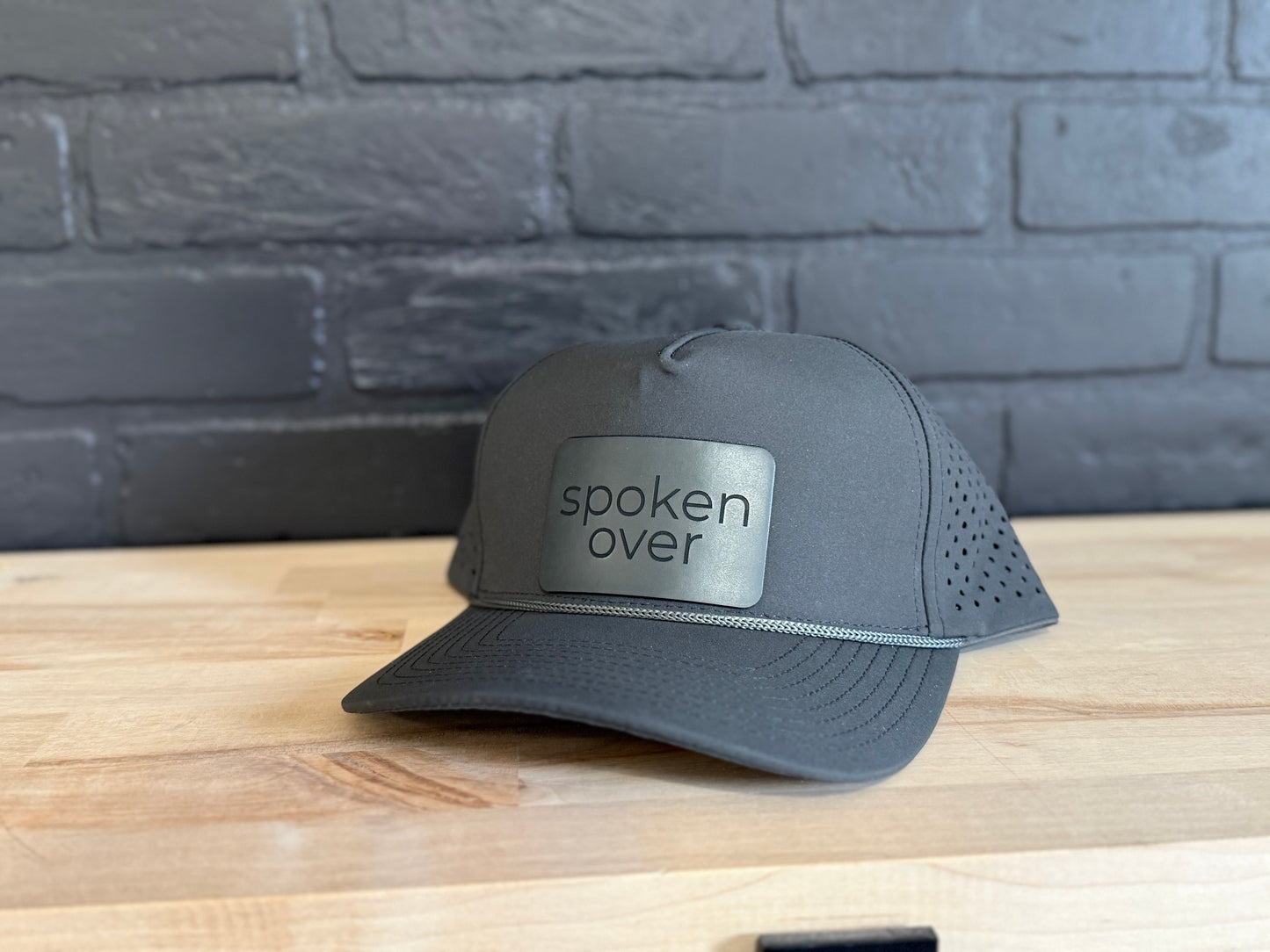 Spoken Over — Leather Patch Hat