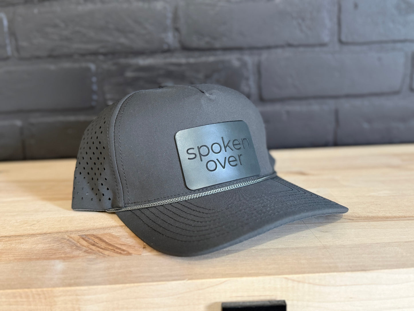 Spoken Over — Leather Patch Hat